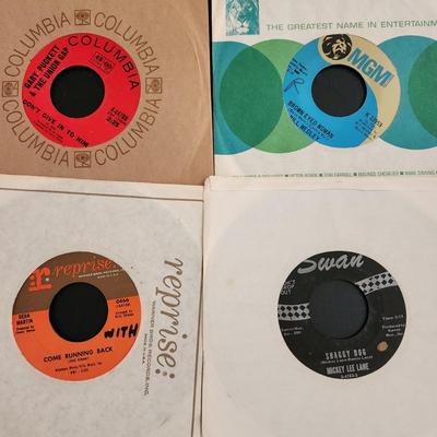 Lot of Vinyl Records 45 RPM Mary Hopkin Hollies Seekers Newbeats War Stealers Wheel see pics