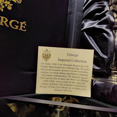 FABERGE Set of 2 XENIA Ruby Red Cut to Clear Crystal Champagne Flutes signed in Presentation Box