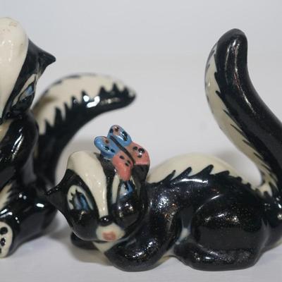 CERAMIC ARTS STUDIO MADISON, WI 1942-1956 -MOTHER SKUNK &BABY SKUNK