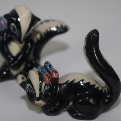 CERAMIC ARTS STUDIO MADISON, WI 1942-1956 -MOTHER SKUNK &BABY SKUNK
