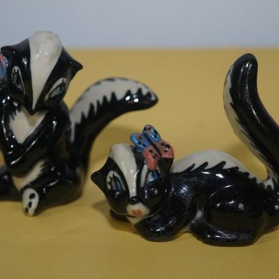 CERAMIC ARTS STUDIO MADISON, WI 1942-1956 -MOTHER SKUNK &BABY SKUNK