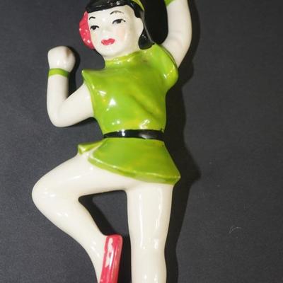 CERAMIC ARTS STUDIO MADISON, WI 1942-1956 "JACK IN THE BEANSTALK" WALL PLAQUE. 6"