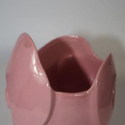 CERAMIC ARTS STUDIO MADISON, WI 1942-1956 :SPACE BOWL" PINK VASE #471