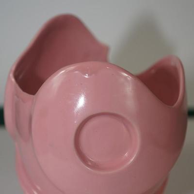 CERAMIC ARTS STUDIO MADISON, WI 1942-1956 :SPACE BOWL" PINK VASE #471