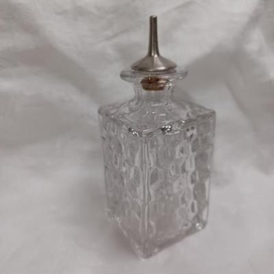 American Fostoria Bitters Bottle With Metal Spout 1934 - 1943