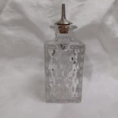 American Fostoria Bitters Bottle With Metal Spout 1934 - 1943