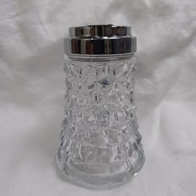 Fostoria American Metal Drip cut Syrup Server