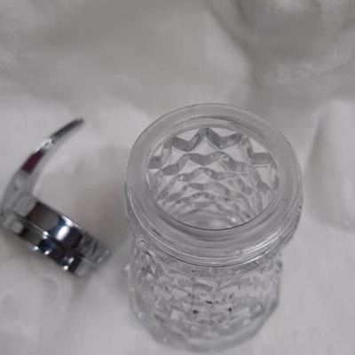 Fostoria American Metal Drip cut Syrup Server