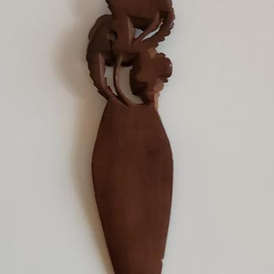 Hand-Carved Wood Swiss Bookmark with Stanhope Viewer