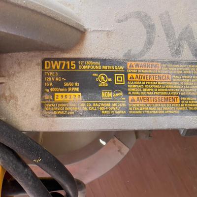 Dewalt Compound Mitter Saw - 12" 