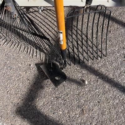 Rack, Pitch Fork and Hoe
