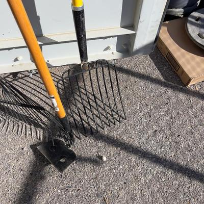 Rack, Pitch Fork and Hoe