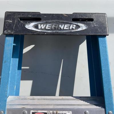 Werner 6 Foot Step Ladder, Blue