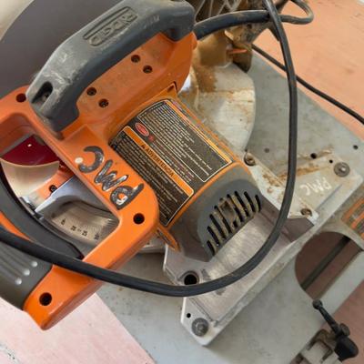 Ridgid Compound Mitter Saw with Rolling Stand 