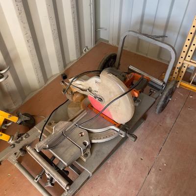 Ridgid Compound Mitter Saw with Rolling Stand 