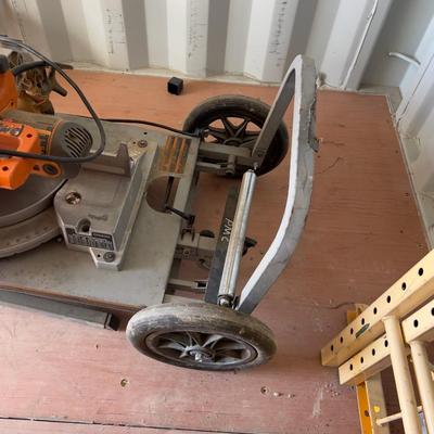 Ridgid Compound Mitter Saw with Rolling Stand 