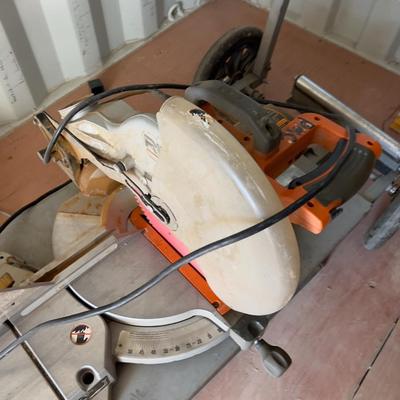 Ridgid Compound Mitter Saw with Rolling Stand 
