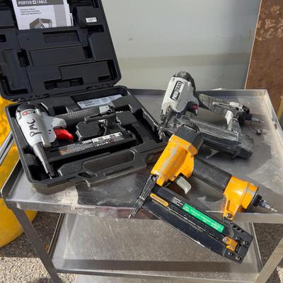 2 Brad Nailers and a stapler 