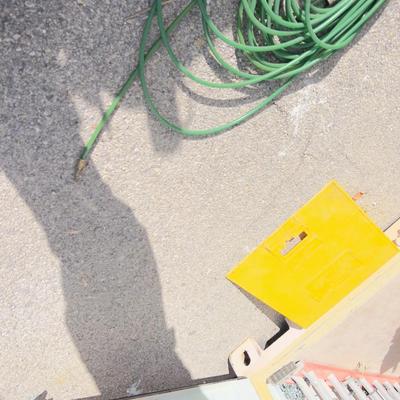 (2) 100 Foot GREEN Quick Connect Hoses 