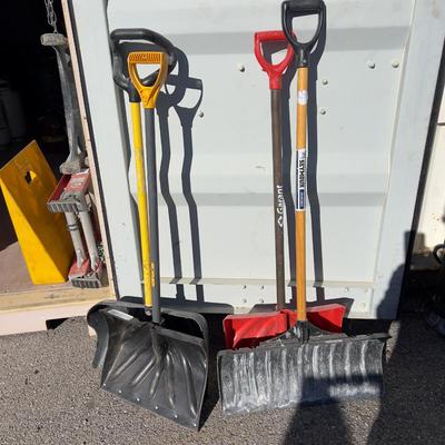 (4) Snow Shovels 