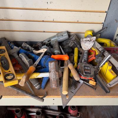 Shelf full of HAND TOOLS