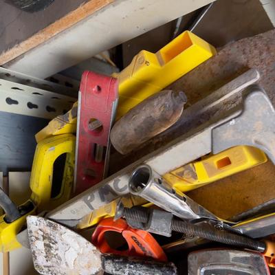 Shelf full of HAND TOOLS