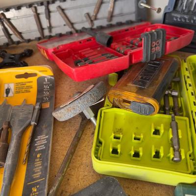 Shelf full of BITS; Screw Bits, Drill Bits 