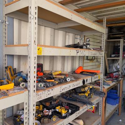 2 metal Shelves 