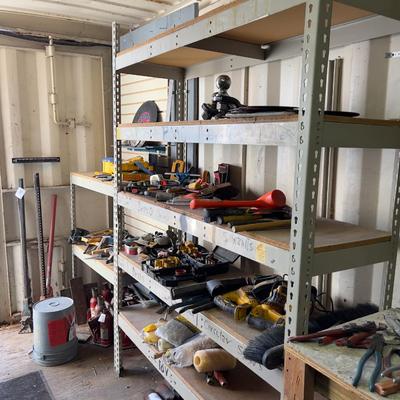 2 metal Shelves 