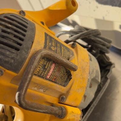 A DEWALT & A SKIL Worm Drives 