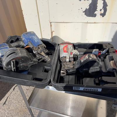 2 Coil Nailers; 1 has a case