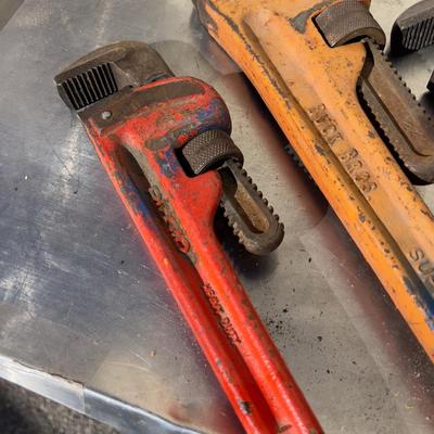 3 Pipe Wrenches 