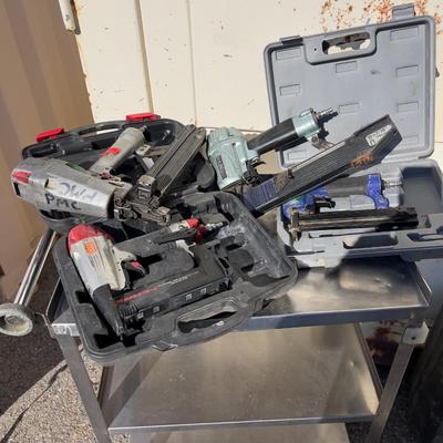 4 Air Staplers Mixed Lot 