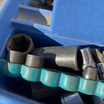 Small Tote of Sockets Mostly 1/2" 