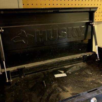 HUSKY Tool Chest Black Metal Top & bottom Rolling 