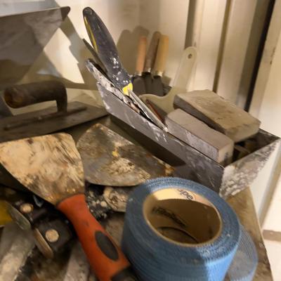Pile of Dry Wall Tools 