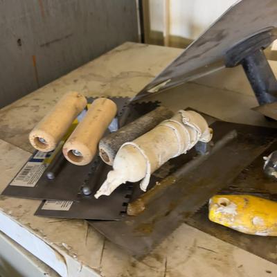 Pile of Dry Wall Tools 