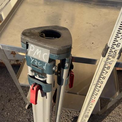 Level Rod and Tripod Legs 