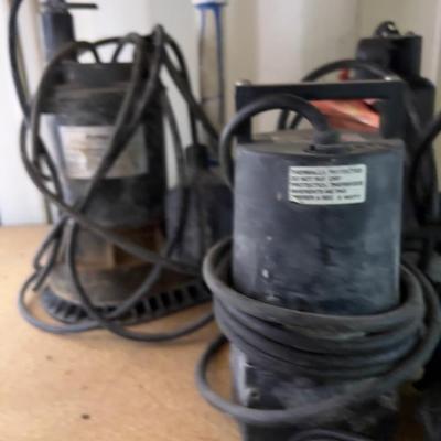 3 Sump Pumps and a Sprinkler Valve