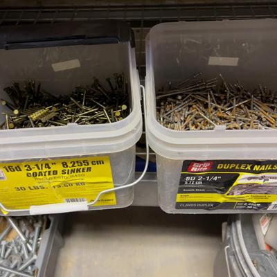 (2)  Partial Boxes of 16 Penny Sinkers and 8 penny duplex