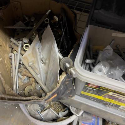 4 Large Containers of Bolts 