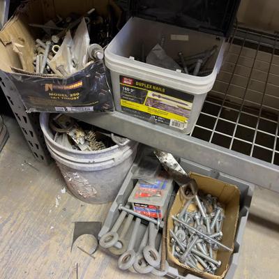 4 Large Containers of Bolts 