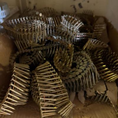 Several Boxes of Coiled Roofing Nails 