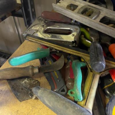 Large Piles of Hand Tools and Drill Bits. 