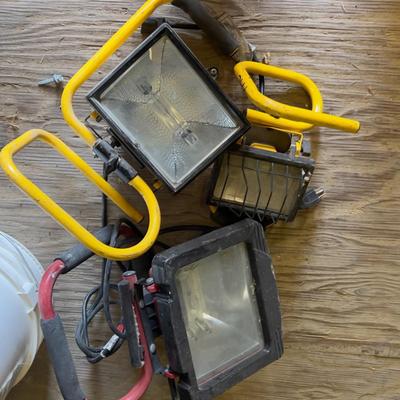 3 Halogen Work Lights