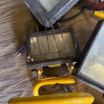 3 Halogen Work Lights