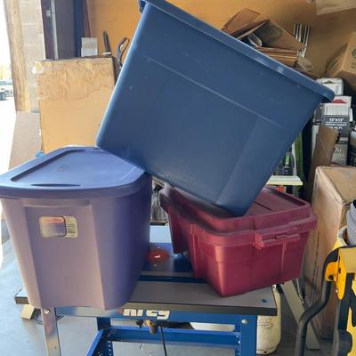 Storage Tub with Lids (3) 