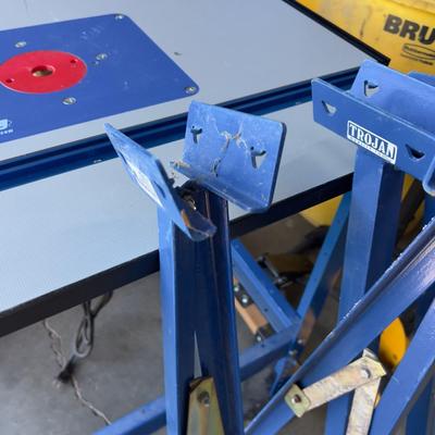 Trojan Saw Horse Legs (4) BLUE