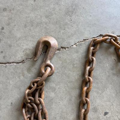Tow Chain with hooks  (RUST COLOR) 