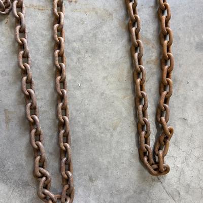 Tow Chain with hooks  (RUST COLOR) 